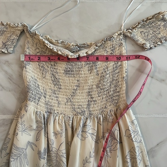 Off-The-Shoulder Smocked Midi Dress - Picture 6 of 7